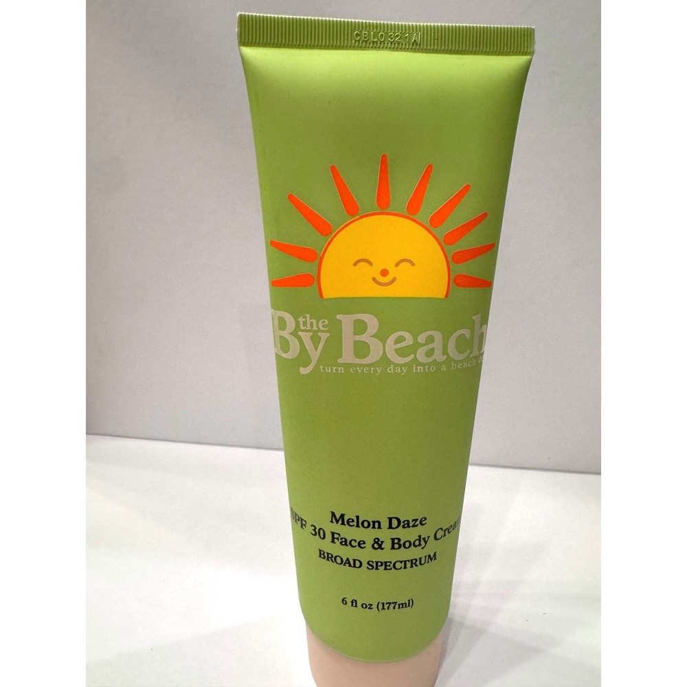 By The Beach Melon Daze SPF 30 Face & Body Cream 6oz Broad Spectrum Sunscreen